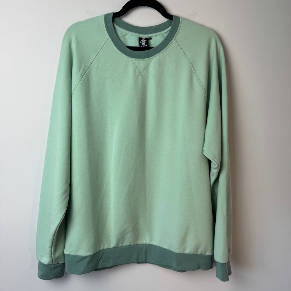 Woolx Women's Bailey Crewneck Sweatshirt Frost Color Large
